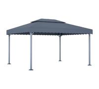 vidaXL Gazebo 400x300cm Anthracite Aluminium Tent Canopy Marquee Pavilion