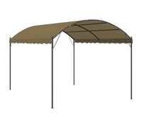vidaXL Gazebo 4x3x2.6 m Taupe 180 g/m² Garden Canopy Shelter Patio Pavilion