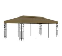 vidaXL Gazebo Taupe 180 g/m² Outdoor Marquee Patio Canopy Shelter Party Tent