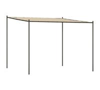 vidaXL Gazebo Beige 3x3 m 180 g/m² Fabric and Steel Outdoor Party Marquee