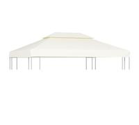 vidaXL Gazebo Cover Canopy Replacement 310 g/m² Cream White 3 x 4 m