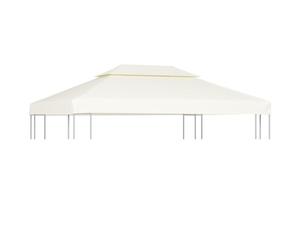 vidaXL Gazebo Cover Canopy Replacement 310 g/m² Cream White 3 x 4 m