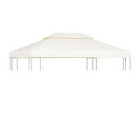 vidaXL Gazebo Cover Canopy Replacement 310 g / m虏 Cream White 3 x 4 m UK