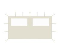 Gazebo Sidewall with Windows 4x2 m Cream
