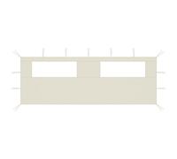 vidaXL Gazebo Sidewall with Windows 6x2 m Cream UK NEW
