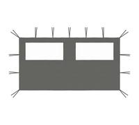 Gazebo Sidewall with Windows 4x2 m Anthracite