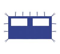 vidaXL Gazebo Sidewall with Windows Blue Party Tent Outdoor Canopy Wall Garden