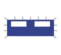 vidaXL Gazebo Sidewall with Windows Blue Party Tent Outdoor Canopy Wall Patio