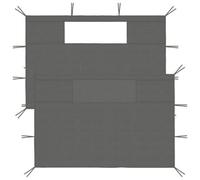 vidaXL 2x Gazebo Sidewalls with Windows Anthracite Party Tent Canopy Wall