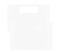 Gazebo Sidewalls with Windows White 4.35x2.10m Polyester PVC 2pcs Waterproof HD+