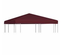 Gazebo Top Cover Bordeaux 3x3m Polyester PVC Coated 310g/m² Waterproof HeavyDuty