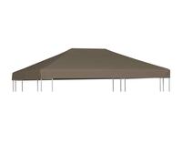 vidaXL Gazebo Top Cover 310 g/m² 3x4 m Taupe NEW