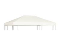 vidaXL Gazebo Top Cover 310 g/m虏 4x3 m Cream White UK NEW