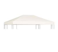 vidaXL Gazebo Top Cover 310 g/m虏 4x3 m Cream White UK