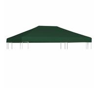 vidaXL Gazebo Top Cover 310 g/m² 4x3 m Green