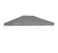 vidaXL Gazebo Top Cover 310 g/m虏 4x3 m Grey UK