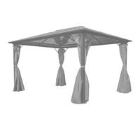 vidaXL Gazebo with Curtain Anthracite Aluminium 400x300 cm