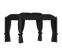 vidaXL Gazebo with Curtains 3x4 m Anthracite Steel