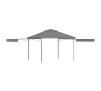 vidaXL Gazebo with Double Extending Roofs 3x3x2.75 m Anthracite 180g/m虏 UK HOT