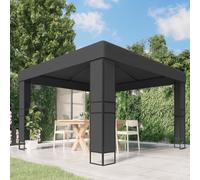 vidaXL Gazebo with Double Roof 3x3 m Anthracite