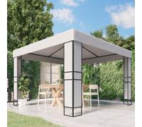 vidaXL Gazebo with Double Roof 3x3 m White UK NEW