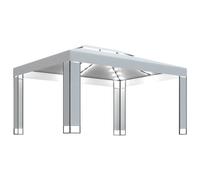 vidaXL Gazebo with LED String Lights White 3x4m Outdoor Pavilion Sunshade Tent