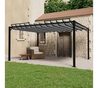 vidaXL Gazebo with Louvered Roof 3x4 m Anthracite Fabric and Aluminium UK