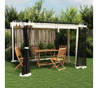 vidaXL Gazebo with Mesh Walls Party Tent Pavilion Marquee Cream 3x3 m Steel