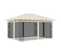 vidaXL Gazebo with Mosquito Net 4x3x2.73 m Cream 180 g/m虏 UK HOT