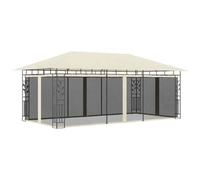 vidaXL Gazebo with Mosquito Net 6x3x2.73 m Cream UK