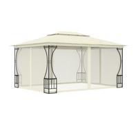 vidaXL Gazebo With Nets 300x400x265cm Cream, Cream