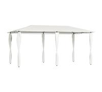 vidaXL Gazebo with Post Covers 2.98x5.3x2.59 m Cream 160 g/m²