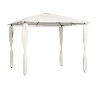 vidaXL Gazebo with Post Covers Cream 160 g/m² Garden Sunshade Shelter Tent