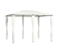 vidaXL Gazebo with Post Covers 3x4x2.6 m Cream 160 g/m, Cream
