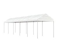 vidaXL Gazebo with Roof White 11.15x2.28x2.69 m Polyethylene, White
