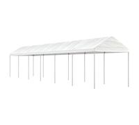 vidaXL Gazebo with Roof White 13.38x2.28x2.69 m Polyethylene