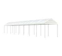 vidaXL Gazebo with Roof White 17.84x2.28x2.69 m Polyethylene