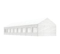 vidaXL Gazebo with Roof White 17.84x4.08x3.22 m Polyethylene
