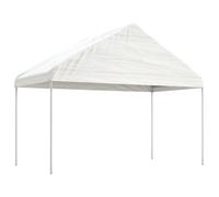 vidaXL Gazebo Outdoor Canopy Marquee Garden Gazebo with Roof White Polyethylene