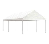 vidaXL Gazebo with Roof White 6.69x4.08x3.22 m Polyethylene UK HOT