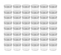 vidaXL Glass Jam Jars with Silver Lids 48 pcs 110 ml