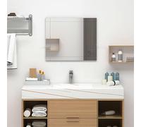 vidaXL Glass Wall Mirror 60x40 cm - Modern and Elegant Style, Rectangular Shape, Easy Wall-Mount Installation, Perfect for Bedroom, Bathroom, Living Room Decor