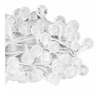 vidaXL Globe Fairy String Lights 20m, 200 Cold White LED Lights, Energy-Efficient - 8 Lighting Modes for Parties, Weddings, Outdoor and Indoor Use, USB Powered