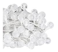 vidaXL Globe Fairy String Lights - 20m 200 LED Warm White Xmas Lights/Decorative / 8 Effects/USB