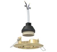 vidaXL Gold Ceiling Spotlights - 12-Piece Circular Adjustable LED Light Fixture Set, 9 cm, Elegant Modern Design for Indoor Rooms