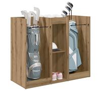 vidaXL Golf Cabinet Plain Artisan Oak 102 x 45 x 85.5 cm, Ample Storage Unit, Modern Golf Cabinet, Indoor Furniture, Rectangular Shelving, Functional Garage Organizer, Stylish Design