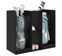 vidaXL Golf Cabinet Plain Black Oak Effect 102 x 45 x 85.5 cm Spacious Golf Cabinet Modern Style Practical Shelf Cool Indoor Furniture Ideal for Garage