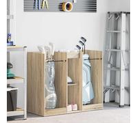 vidaXL Golf Cabinet Plain Sonoma Oak 65 x 45 x 98 cm, Garage, Rectangular, Modern, Robust Design for Vehicle Storage, Slim Lines, Optimal Use of Space, Built to Last, Safe