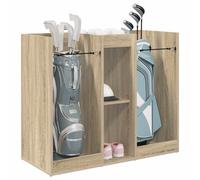 vidaXL Golf Cabinet Plain Sonoma Oak 65 x 45 x 98 cm, Garage, Rectangular, Modern, Robust Design for Vehicle Storage, Slim Lines, Optimal Use of Space, Built to Last, Safe