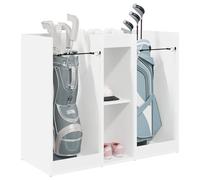 vidaXL Golf Cabinet Plain White 102 x 45 x 85.5 cm, Garage, Rectangular, Modern, Robust Design for Vehicle Storage, Slim Lines, Optimal Use of Space, Built to Last, Safe